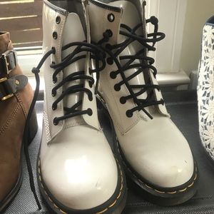 White Dr Doc Martens size 8